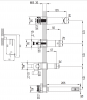 OMNIRES Bateria wannowa 4-otworowa SACRAMENTO czarny mat SC2332BL